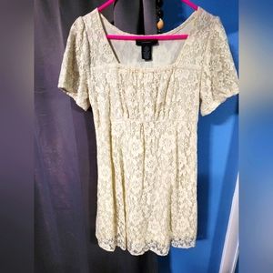 "Little Black Dress" in cream by Laura Bennett